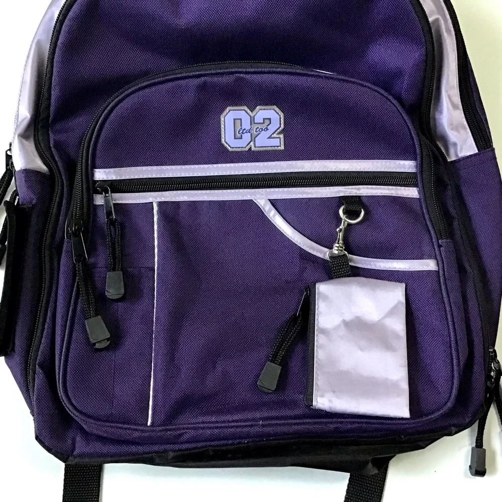 Vintage Limited Too Y2K Backpack Dark Purple 16” Excellent Condition Like-New